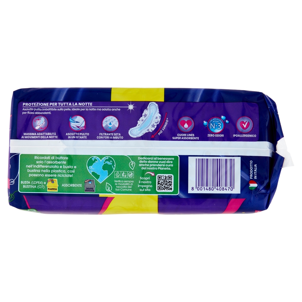 Lines Seta ultra notte con ali 20 pz